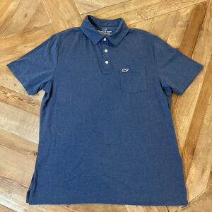 Vineyard Vines Edgartown‎ Heathered Blue Polo